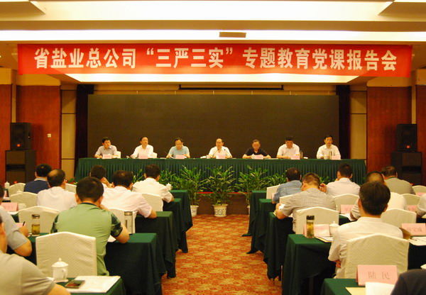 省公司黨委舉行“三嚴(yán)三實(shí)”專題教育黨課報告會 